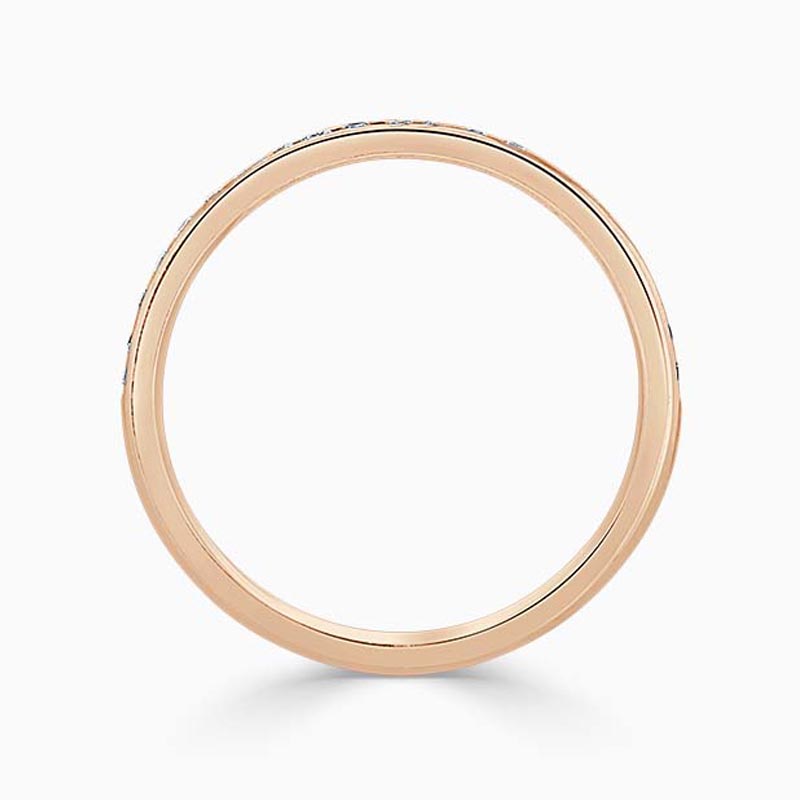 18ct Rose Gold 2.00mm Round Brilliant Channel Set Full Eternity Ring