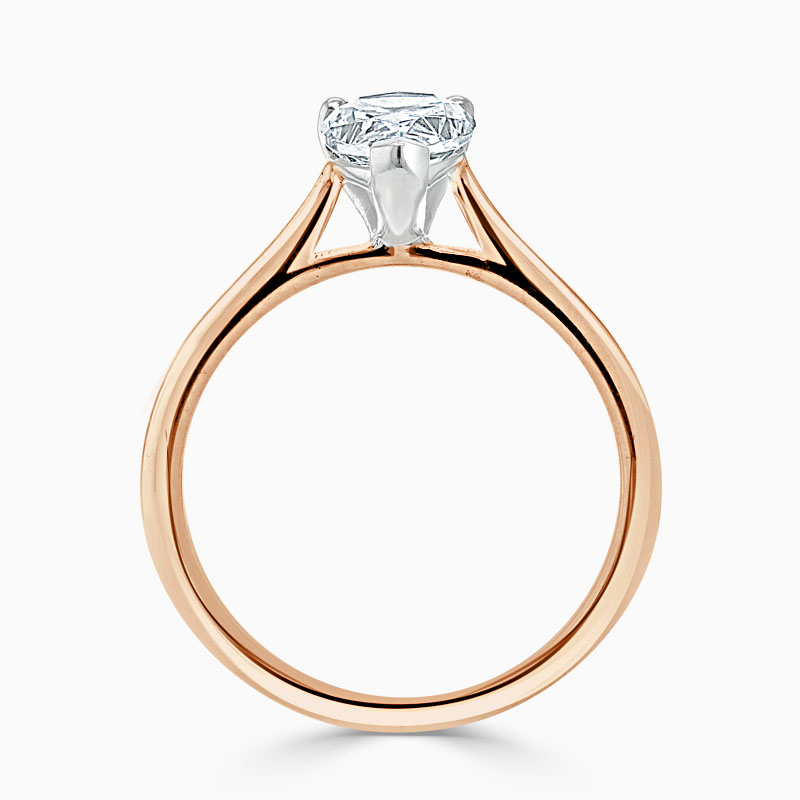 18ct Rose Gold Pear Shape Classic Wedfit Engagement Ring