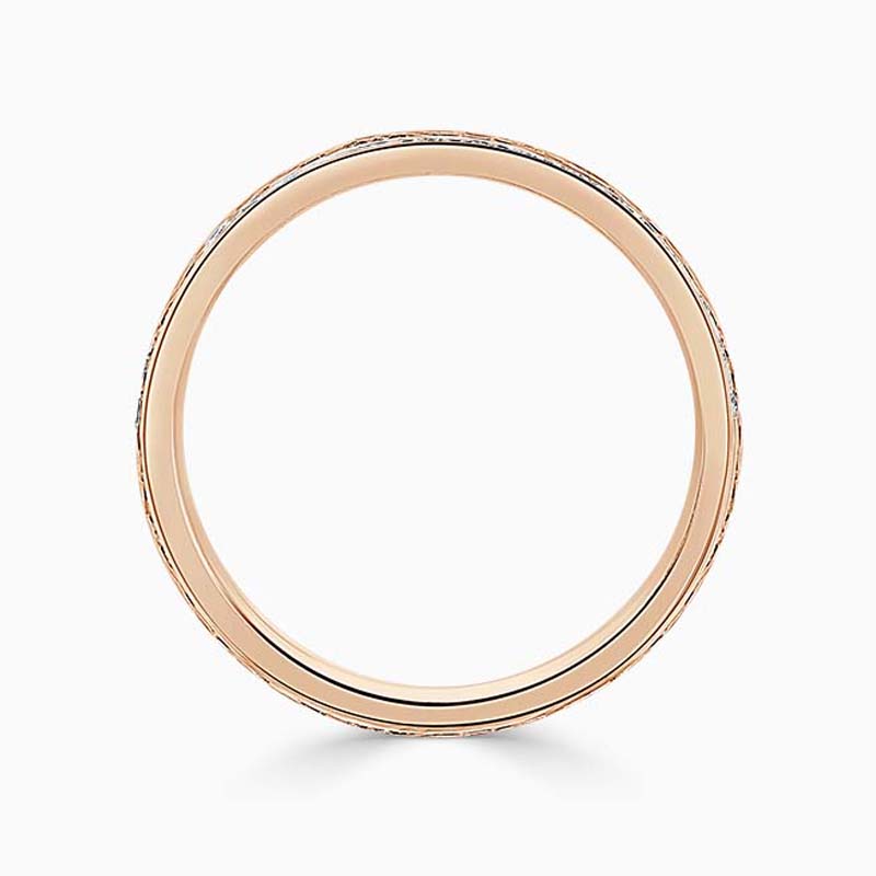 18ct Rose Gold 2.25mm Round Brilliant Channel Set Full Eternity Ring