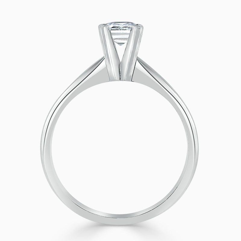 Platinum Princess Cut High Set Engagement Ring