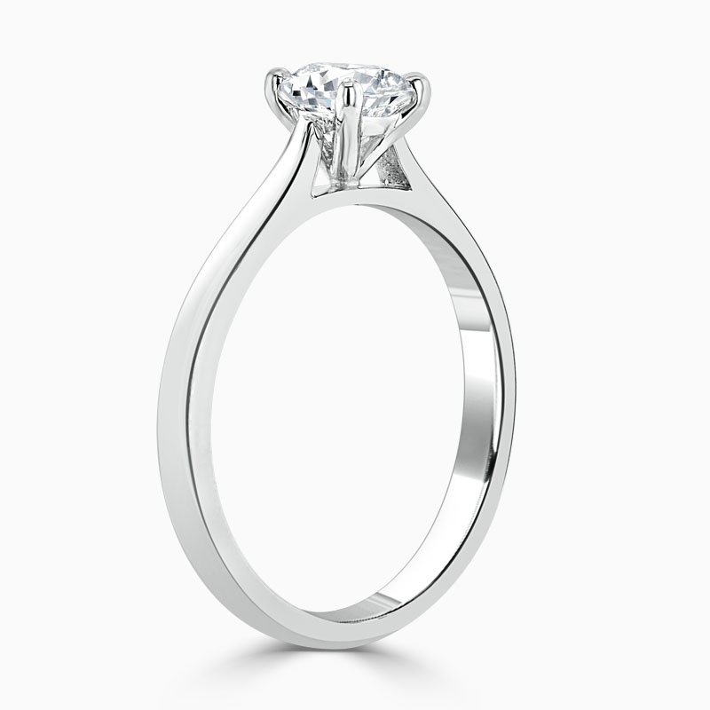 Platinum Round Brilliant Classic Wedfit Engagement Ring