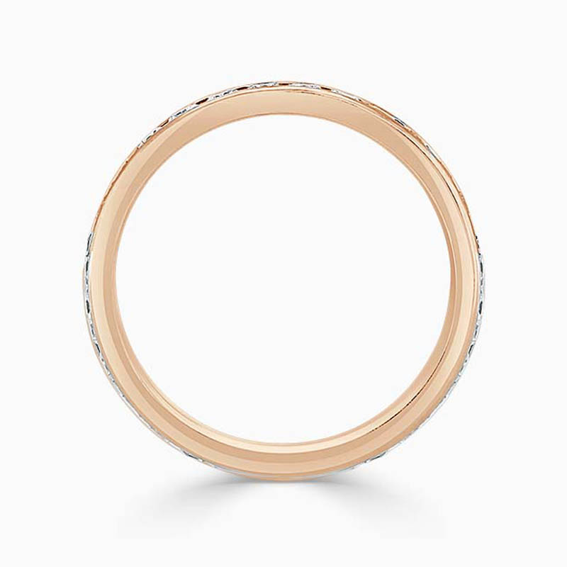 18ct Rose Gold 3.00mm Round Brilliant Channel Set Full Eternity Ring
