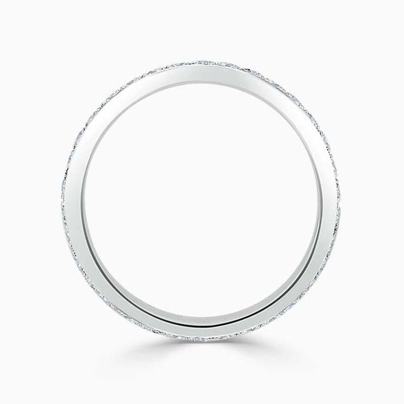 Platinum 2.75mm Round Brilliant Pavé Set Full Eternity Ring