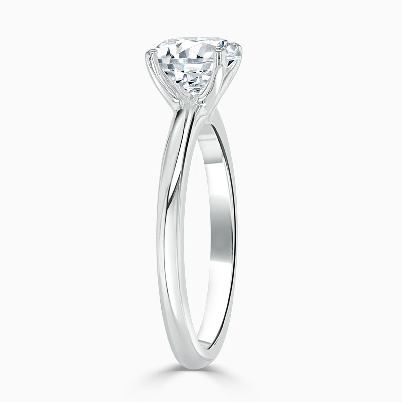 18ct White Gold Round Brilliant Simplicity Engagement Ring