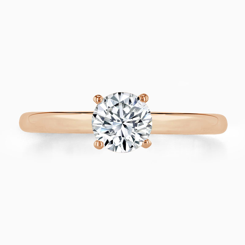 18ct Rose Gold Round Brilliant Simplicity Engagement Ring