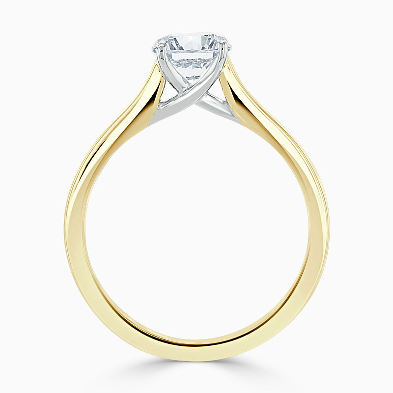 18ct Yellow Gold Round Brilliant Openset Engagement Ring