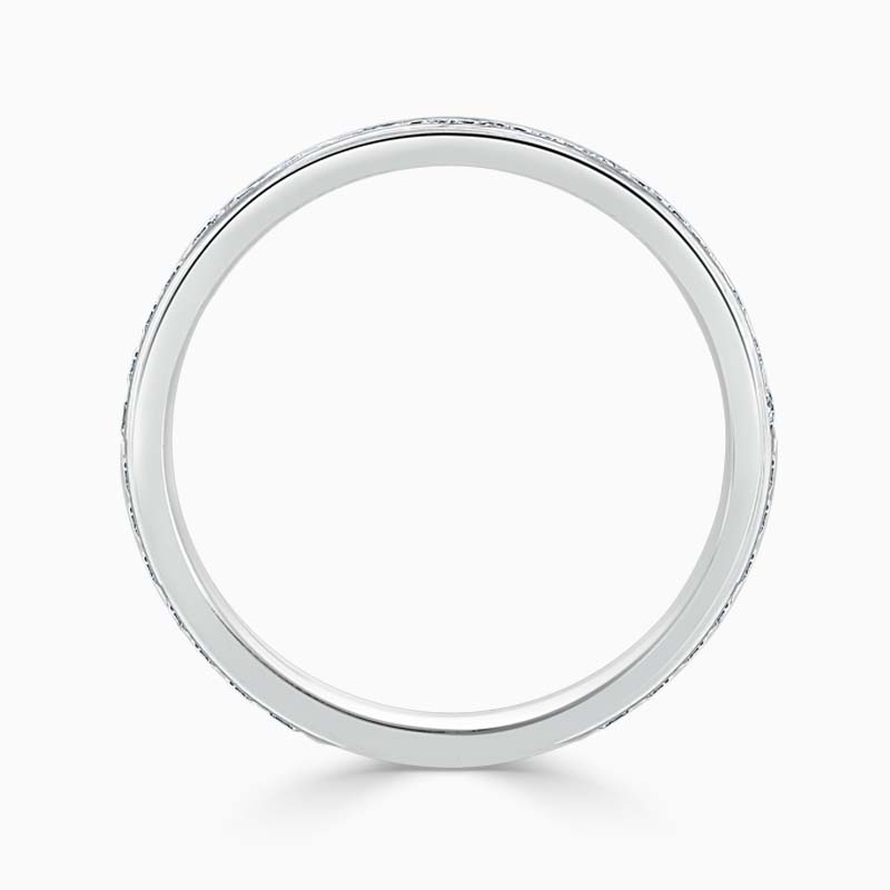 Platinum 2.25mm Round Brilliant Channel Set Three Quarter Eternity Ring