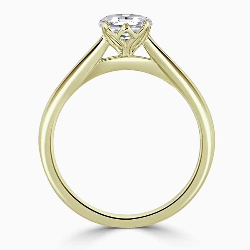 18ct Yellow Gold Pear Shape Lotus Engagement Ring
