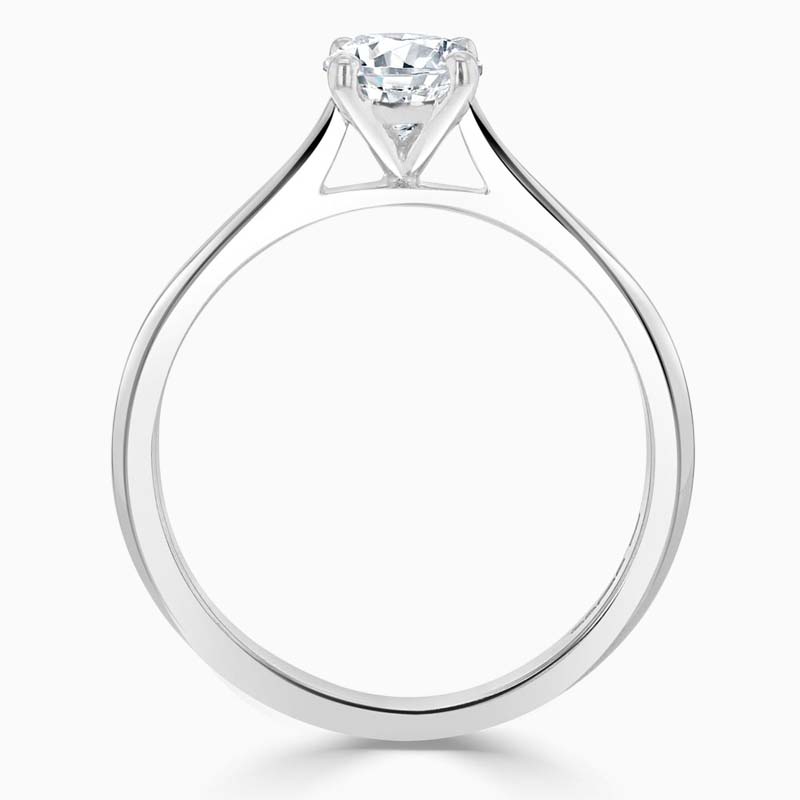 Platinum Radiant Cut Classic Wedfit Engagement Ring