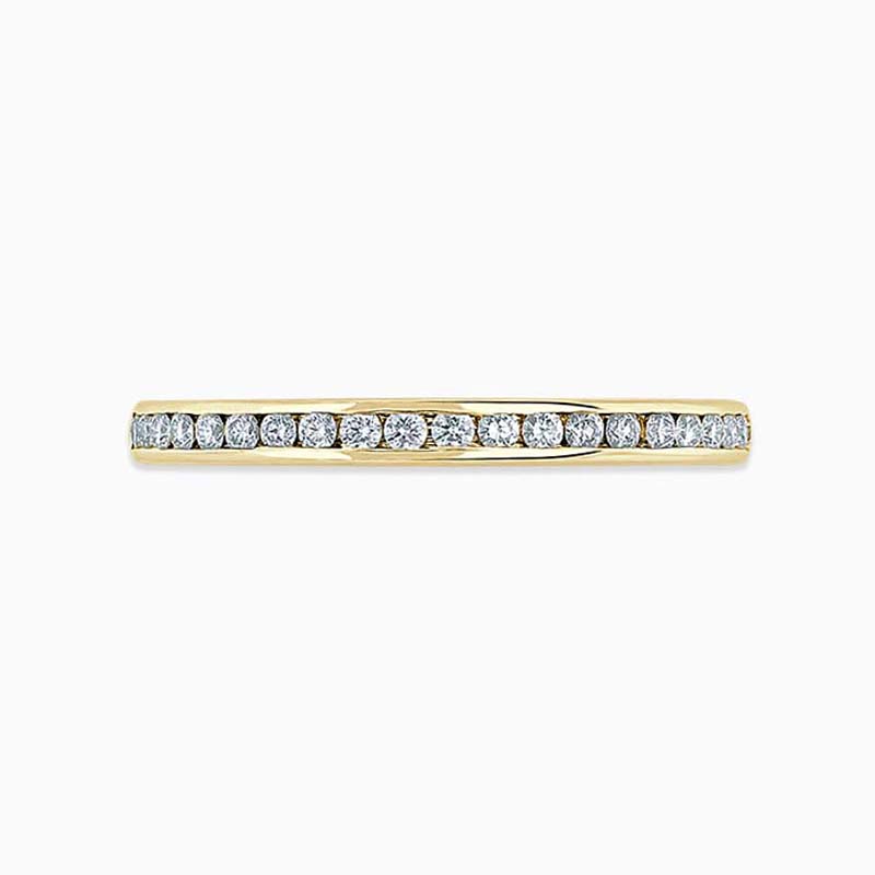 18ct Yellow Gold 2.00mm Round Brilliant Channel Set Full Eternity Ring