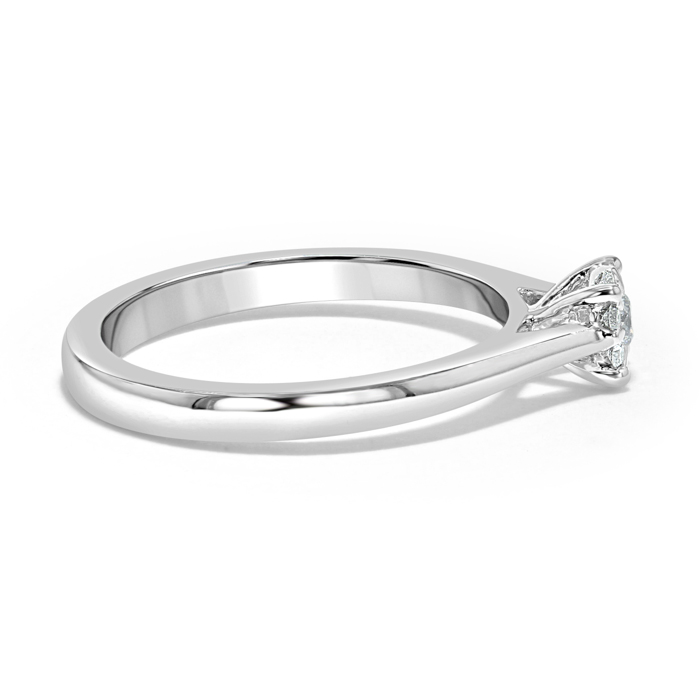 Platinum Cluster Diamond Set Engagement Ring