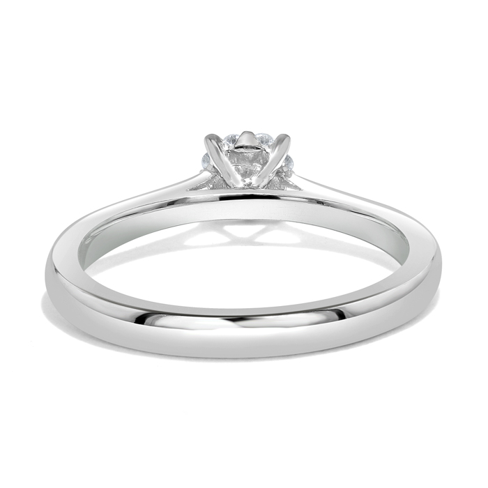 Platinum Cluster Diamond Set Engagement Ring