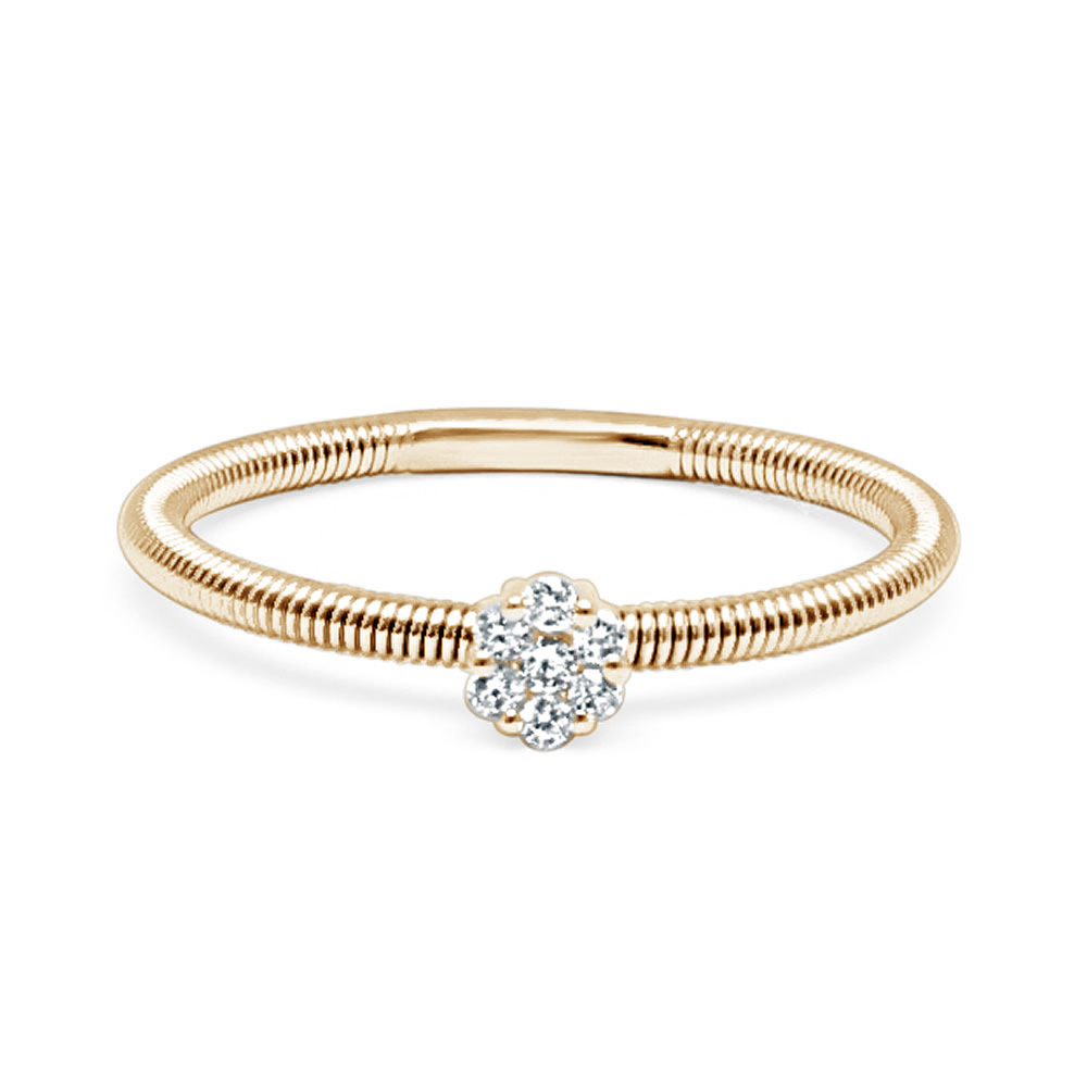 18ct Rose Gold Florence Diamond Ring