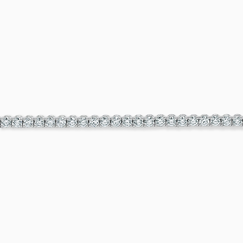 18ct White Gold Diamond Line Bracelet (5.00ct)