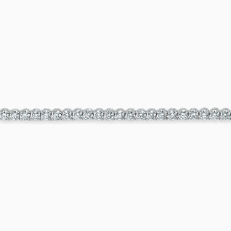 18ct White Gold Diamond Line Bracelet (3.75ct)