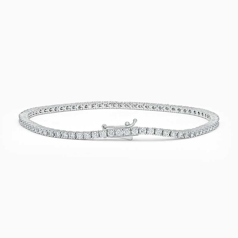 18ct White Gold Diamond Line Bracelet (2.00ct)