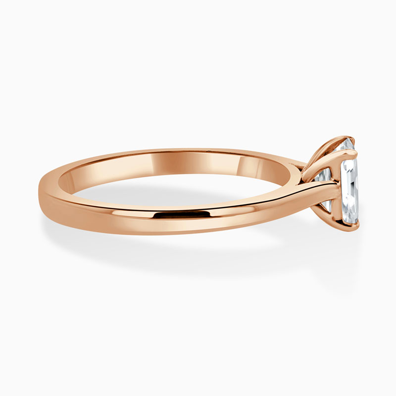 18ct Rose Gold Crisscut Classic Wedfit Engagement Ring with Crisscut, 0.74ct, G Colour, VVS2 Clarity - GIA