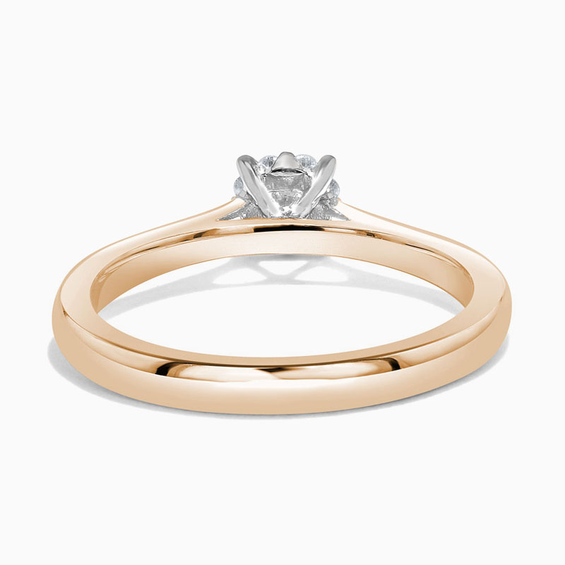 18ct Rose Gold Cluster Diamond Set Engagement Ring