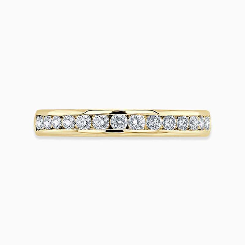 18ct Yellow Gold 3.00mm Round Brilliant Channel Set Full Eternity Ring