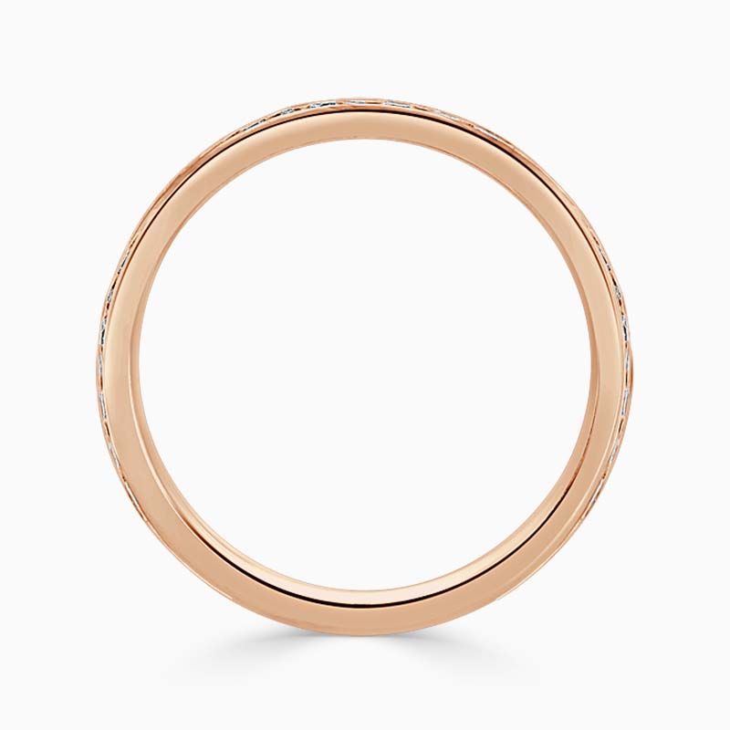 18ct Rose Gold 2.50mm Round Brilliant Channel Set Full Eternity Ring