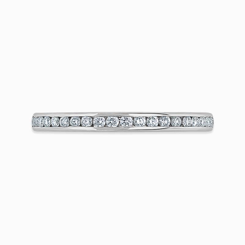 18ct White Gold 2.00mm Round Brilliant Channel Set Full Eternity Ring