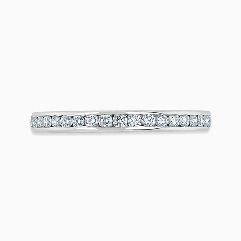 18ct White Gold 2.25mm Round Brilliant Channel Set Full Eternity Ring