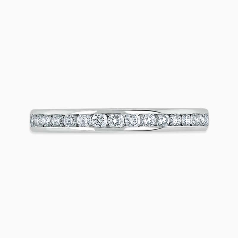 18ct White Gold 2.50mm Round Brilliant Channel Set Full Eternity Ring