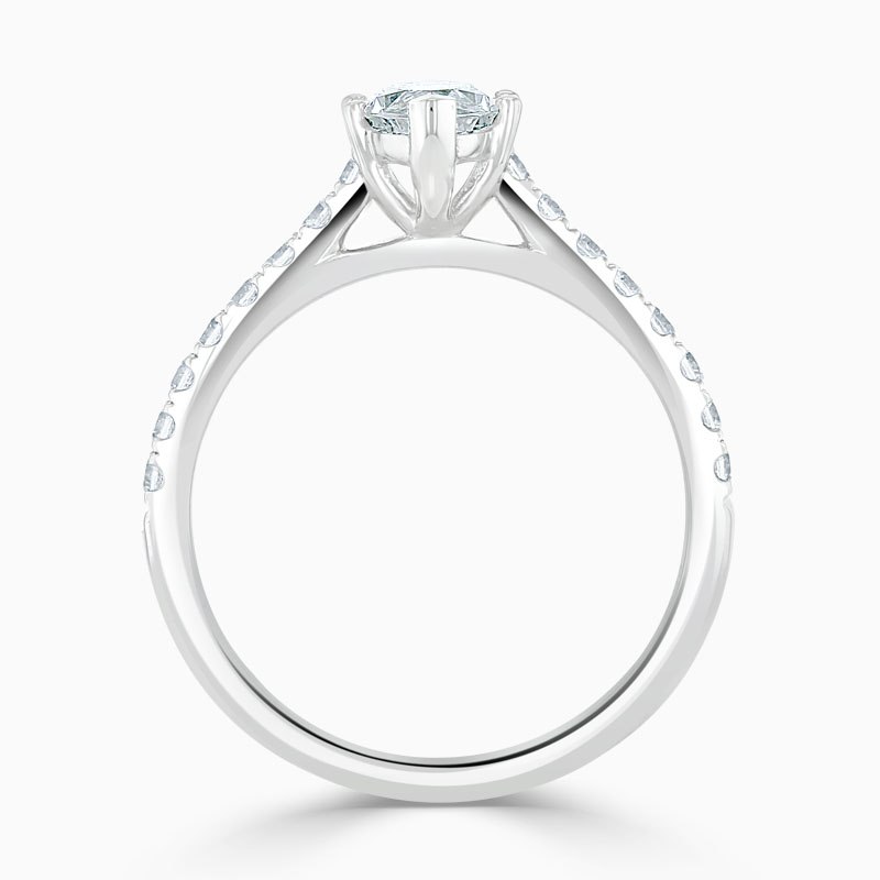 Platinum Marquise Cut Classic Wedfit Cutdown Engagement Ring