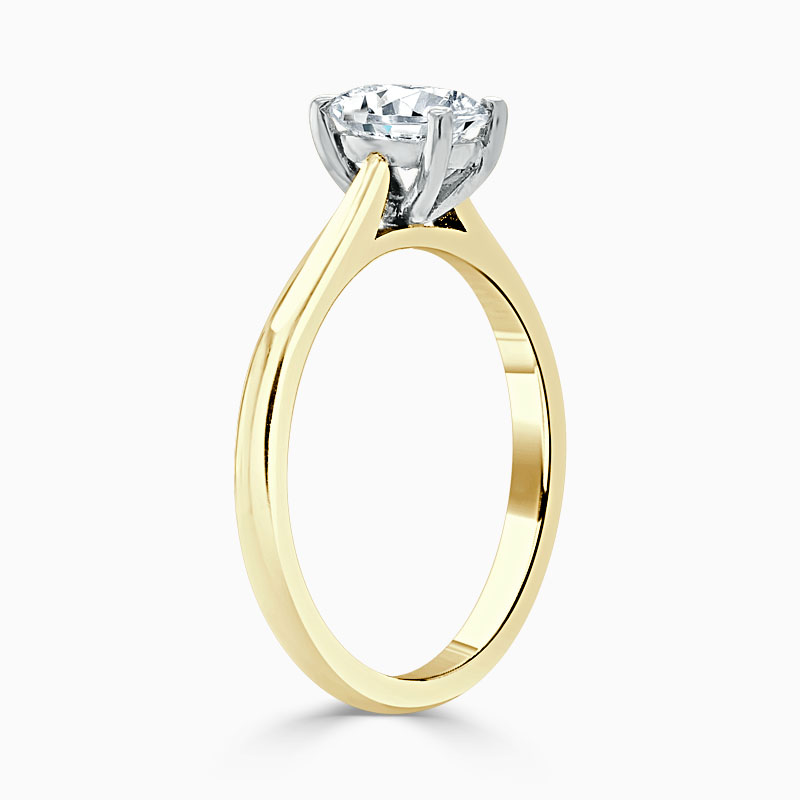 18ct Yellow Gold Oval Shape Classic Wedfit Engagement Ring