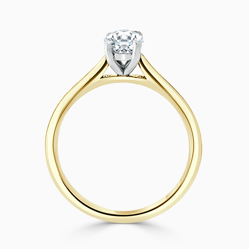 18ct Yellow Gold Oval Shape Classic Wedfit Engagement Ring