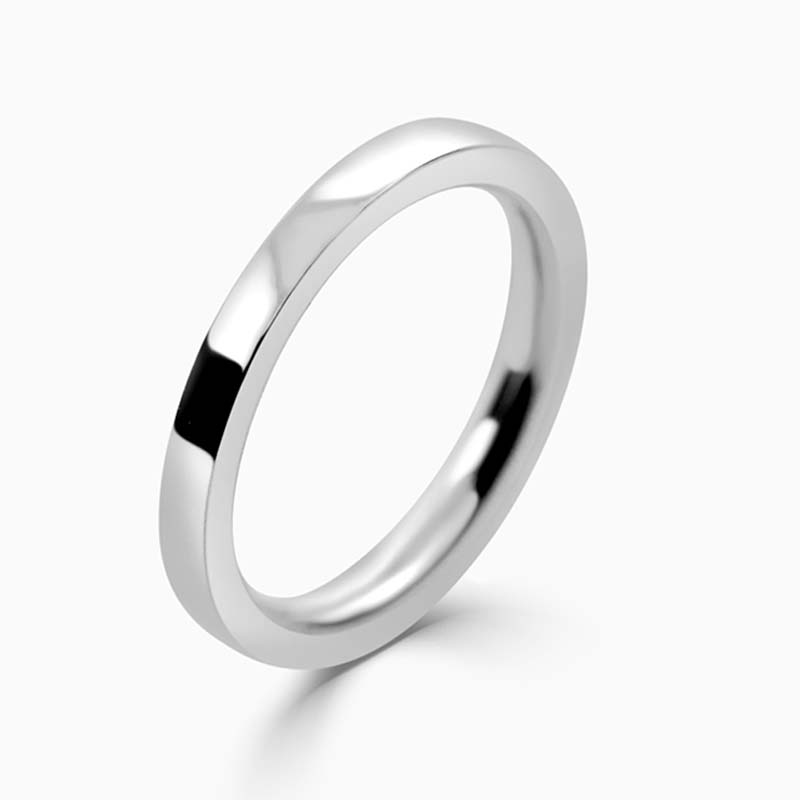 Palladium 2mm Flat Court Heavy Weight Wedding Ring