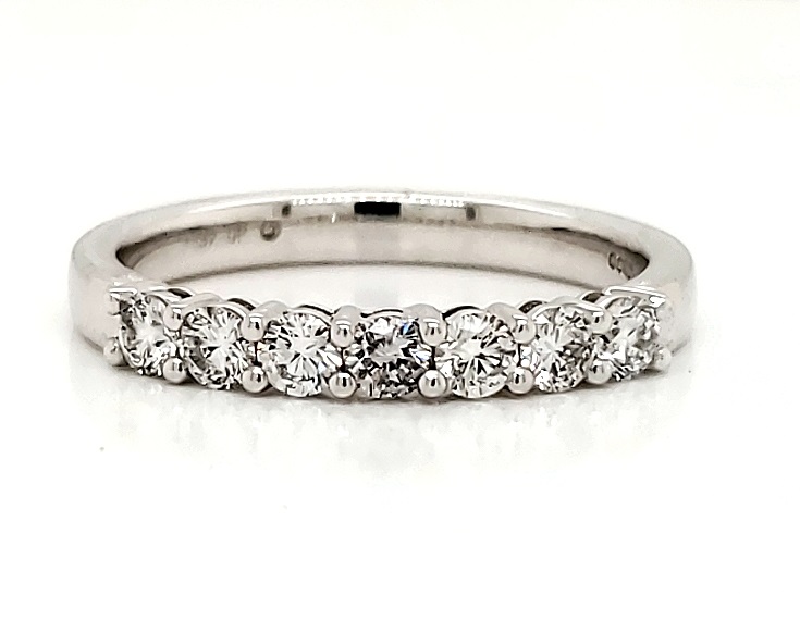 18ct White Gold Claw Set 2.5mm Eternity Ring