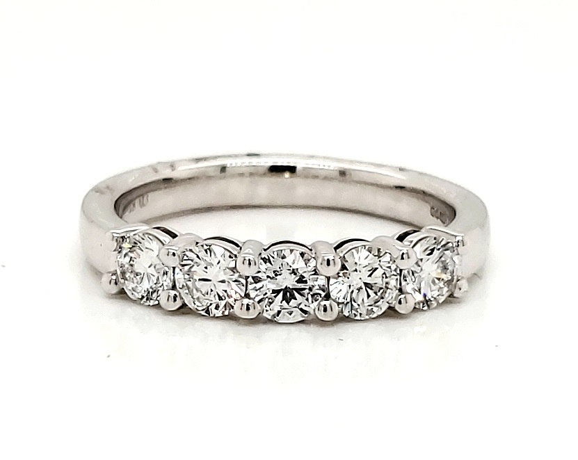 18ct White Gold Claw Set 3.5mm Eternity Ring