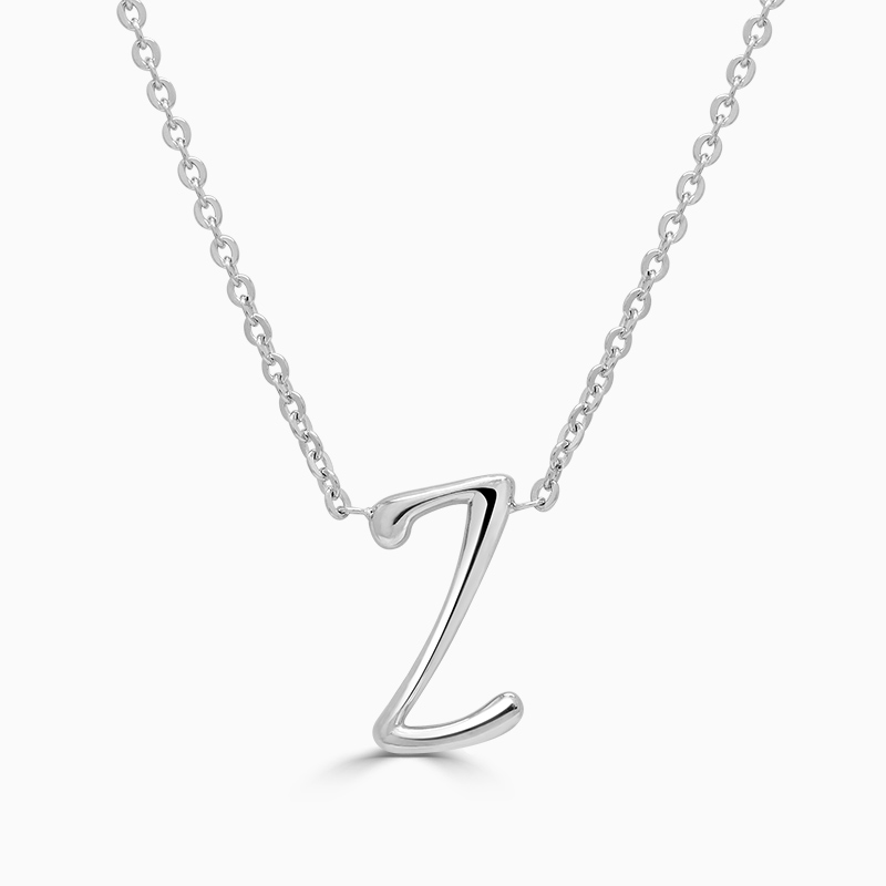 Sterling Silver Z - Initial Pendant