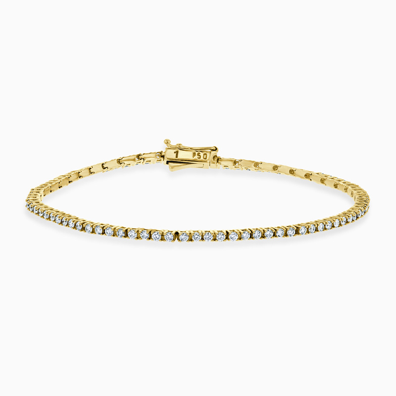 18ct Yellow Gold Diamond Line Bracelet (1.20ct)