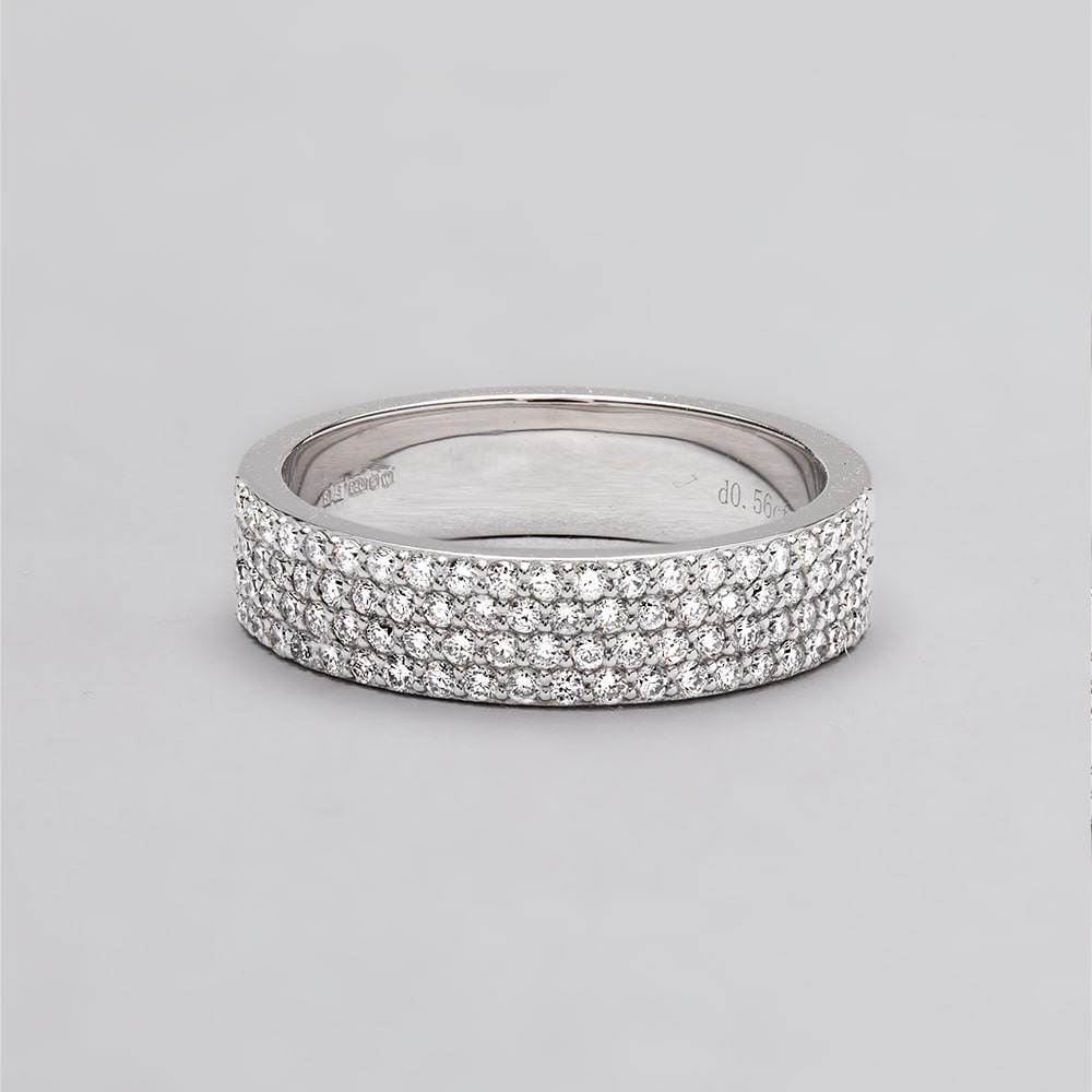 Micro Pave 4.5mm Eternity Ring