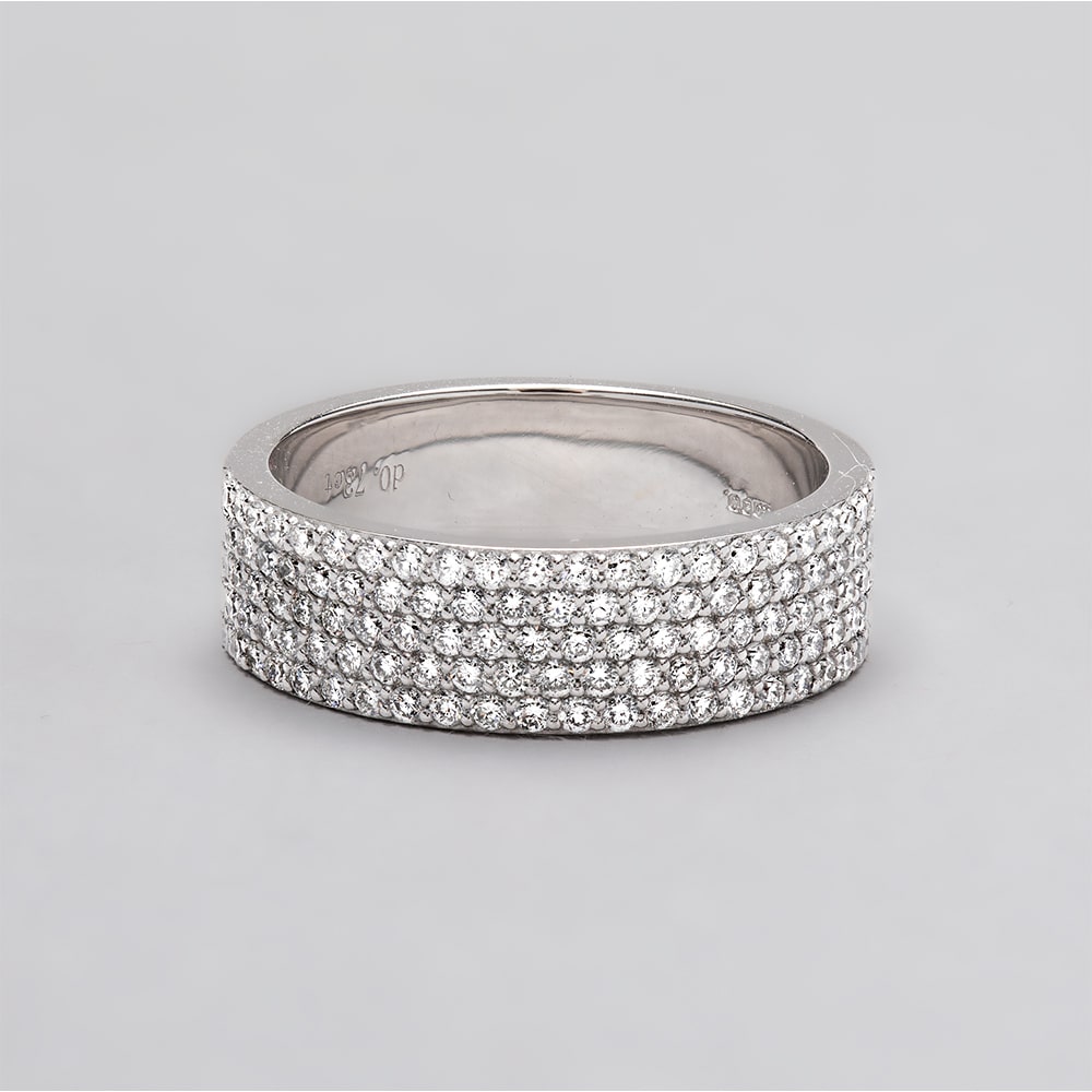 Micro Pave 5.5mm Eternity Ring