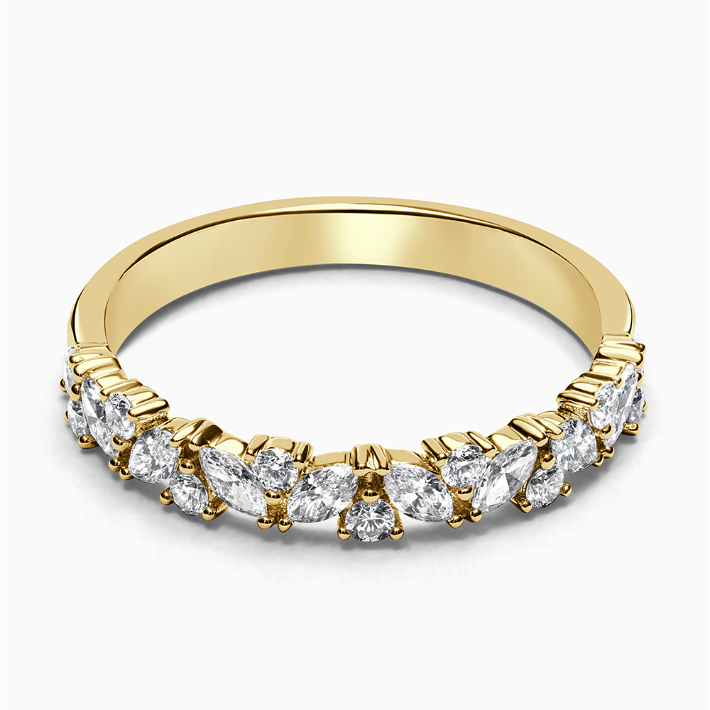 Alternating Marquise And Round Eternity Ring