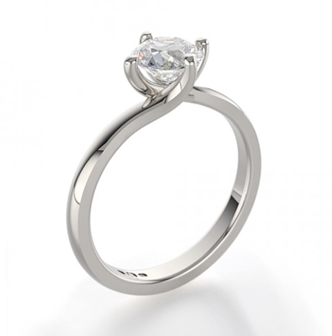 4 claw twise diamond engagement ring
