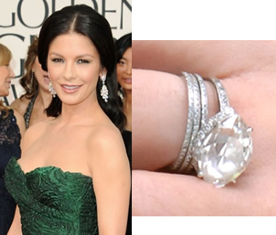 Catherine Zeta-Jones engagement ring