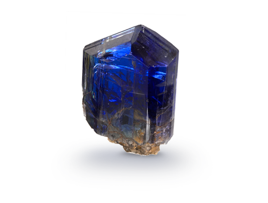 Rough Tanzanite in its Raw Form, image courtesy of the GIA