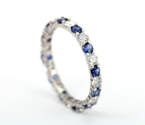 Sapphire and diamond ring style