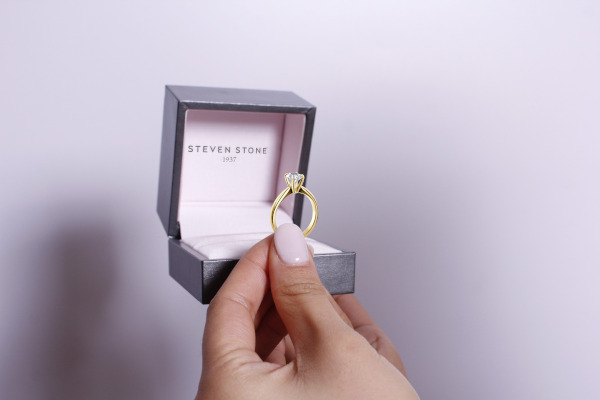 Bespoke double row diamond engagement ring with matching diamond wedding ring