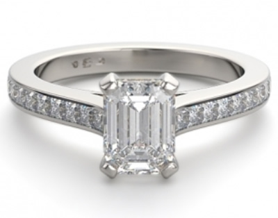 emerald engagement ring design