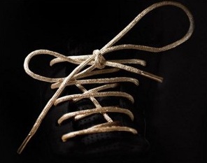 gold shoe laces