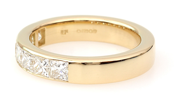 half diamond eternity  ring