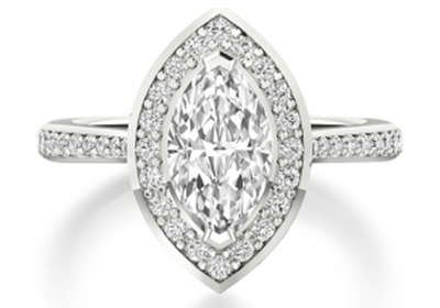 marquise halo diamond engagement ring