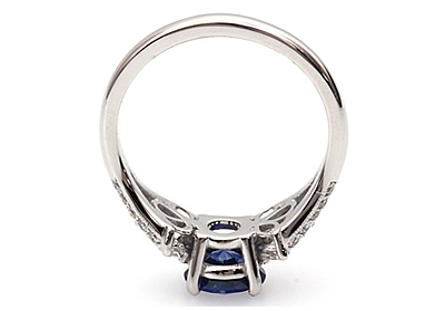 diamond and sapphire engagement ring 