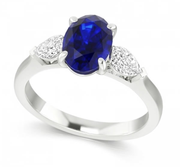 sapphire and diamond engagement ring